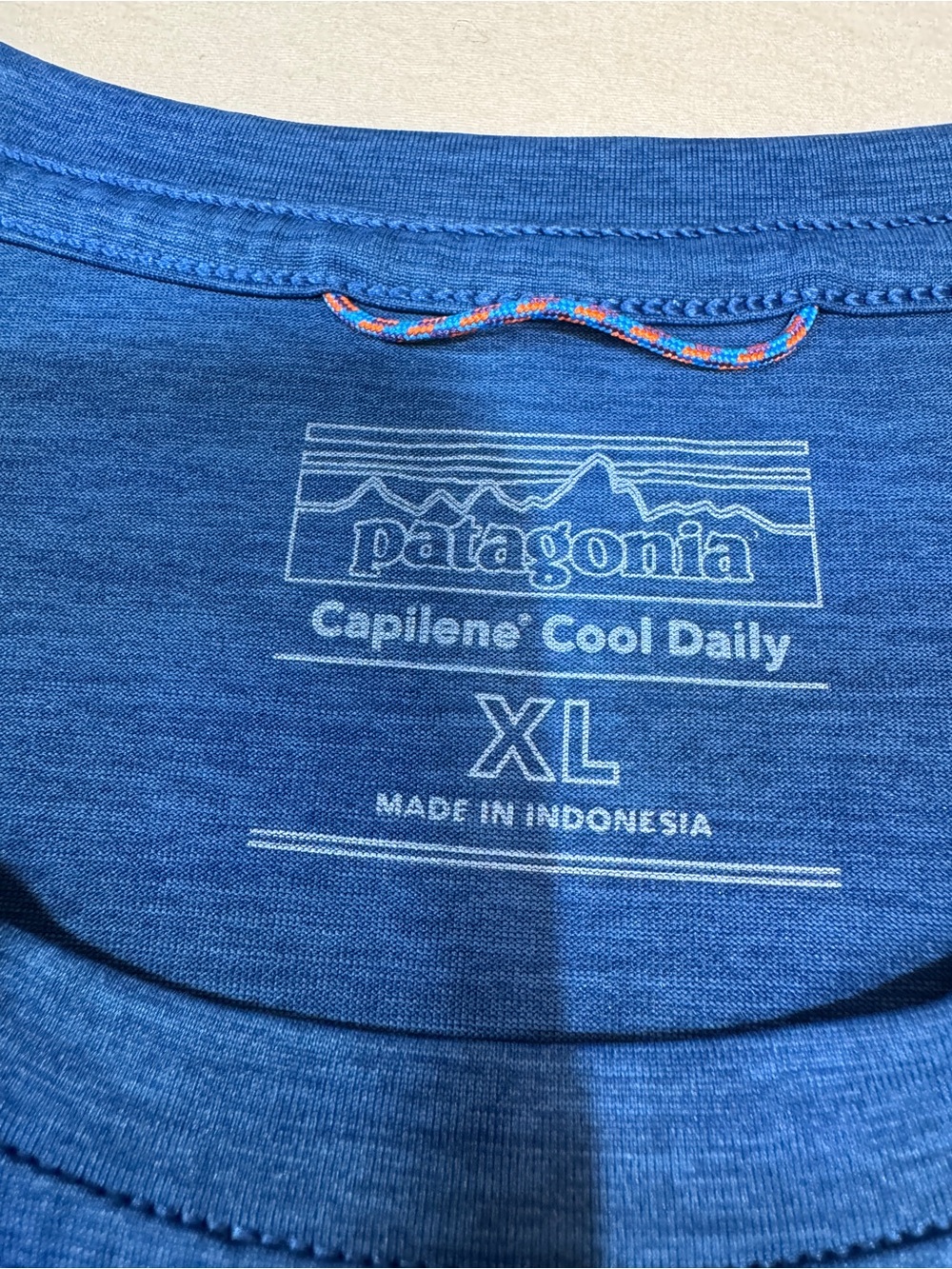 Patagonia Mens Capilene Cool Daily T-Shirt Blue Short Sleeve XL - Picture 2 of 5